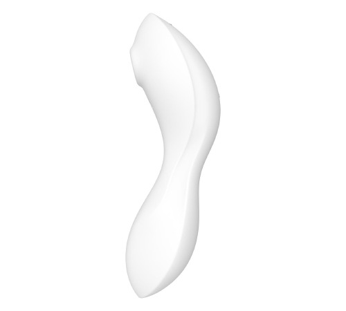 Вакуумный смарт-стимулятор с вибрацией Satisfyer Curvy Trinity 5 (White), управление со смартфона