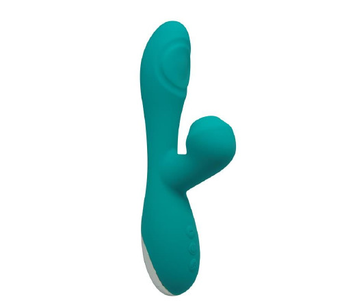 Вибратор-кролик 3в1 Alive Caribbean Shine Blue с вакуумом и пульсирующей стимуляцией точки G