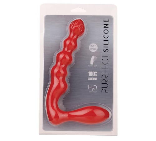 Анальный стимулятор PURRFECT SILICONE BUTT PLUG, RED