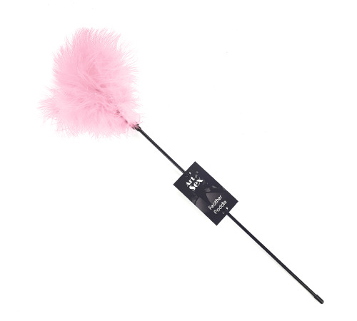Щекоталка розовая Art of Sex - Feather Tickler, перо молодого индюка
