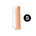 Гелевий реалістичний фалоімітато Denis розмір S, Довжина 16,5 см, Діаметр 3,4 см, Тілесний