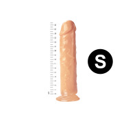 Гелевый реалистичный фаллоимитато Denis размер S, Длина 16,5 см, Диаметр 3,4 см, Телесный