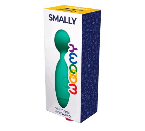 Мінівібромасажер Wooomy Smally Mini Wand Turquoise