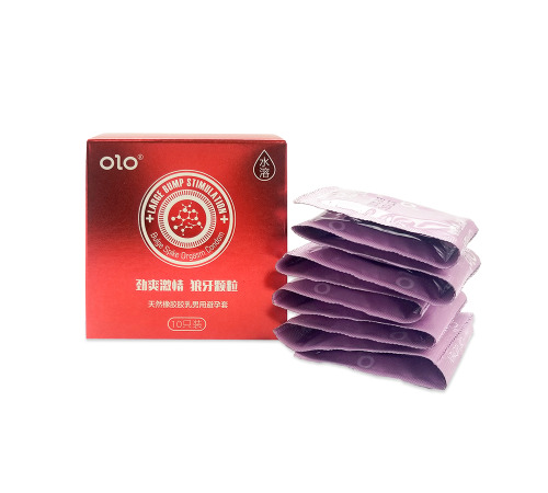 Ультратонкие тонкие презервативы в пупырышку OLO NEO 10шт./пач. 