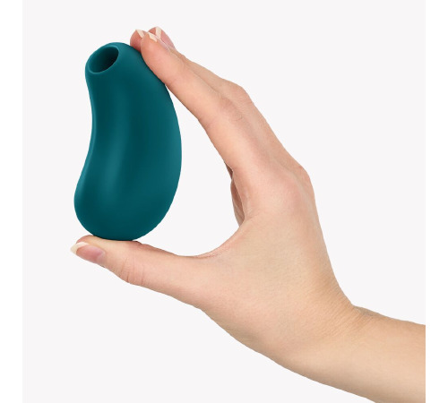 Вакуумный стимулятор с вибрацией Fun Factory Cherie Bottle Green, 11 + 12 режимов работы, перезаряжаемый