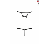 Трусики стрепи Shelly Thong black XXL/XXXL — Passion Exclusive