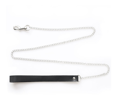 Ошейник Art of Sex -Tessa с поводком из натуральной кожи, Черный