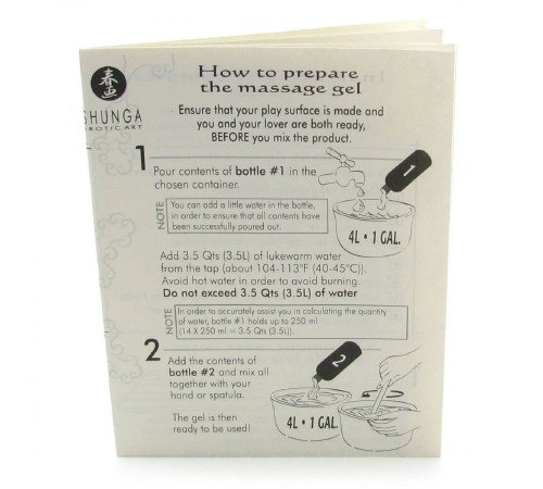 Гель для NURU массажа Shunga Oriental Body-to-Body - Sparkling Strawberry Wine плюс простыня