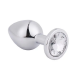 Анальна пробка Silver Metal Diamond, M