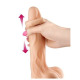 Фаллоимитатор с подвижной крайней плотью Real Body - Real Max, диаметр 4,3см, TPE