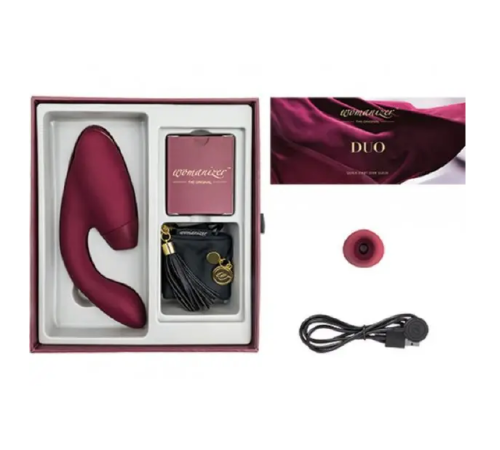 Инновационный Бесконтактный Стимулятор Womanizer Duo Bordeaux