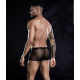 Мужские эротические сетчатые трусы с ремнями, One Size Black