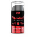 Жидкий вибратор Intt Vibration Strawberry (15 мл), густой гель, очень вкусный, действует до 30 минут