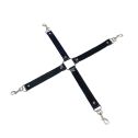 Крестовина из натуральной кожи Art of Sex - 4 Way Connector, Черный