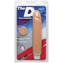 Фаллоимитатор Doc Johnson The D: Shakin D 9 Inch Vibro ULTRASKYN, диаметр 3,8см, плавная регулировка