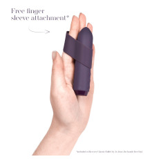 Минивибратор Je Joue - Classic Bullet Vibrator Purple с глубокой вибрацией и фиксацией на палец