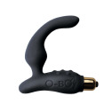 Вибромассажер простаты Rocks Off O-Boy Black для новичков, макс диаметр 30мм, массаж промежности