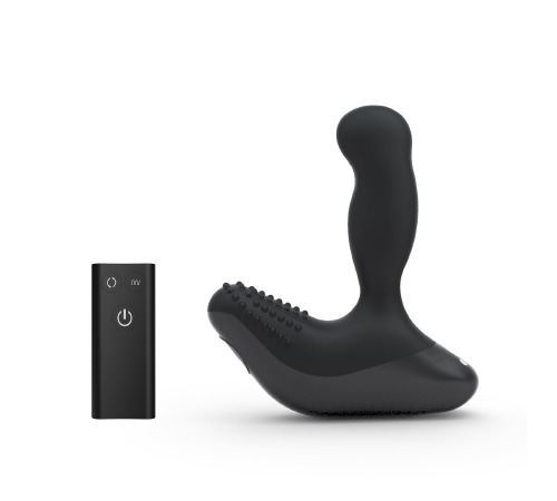 Массажер простаты Nexus Revo Stealth с вращающейся головкой и пультом ДУ, макс диаметр 3,2см