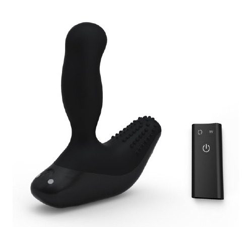 Массажер простаты Nexus Revo Stealth с вращающейся головкой и пультом ДУ, макс диаметр 3,2см