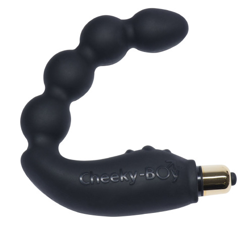 Вибромассажер простаты Rocks Off Cheeky-Boy Black, массаж промежности, макс диаметр 3,5см