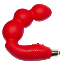 Вибромассажер простаты Rocks Off Big-Boy Red, массаж промежности, макс диаметр 4см