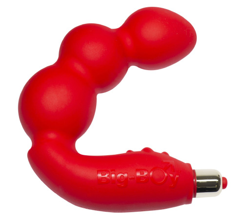 Вибромассажер простаты Rocks Off Big-Boy Red, массаж промежности, макс диаметр 4см