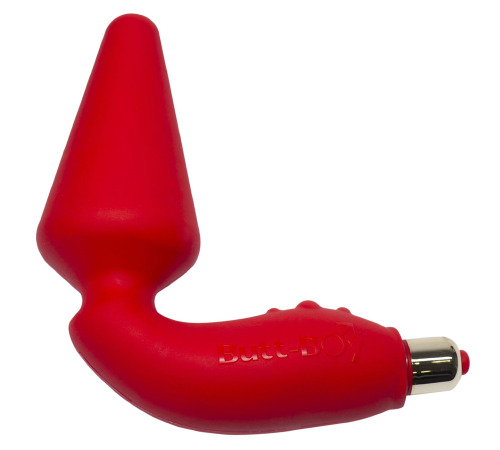 Вибропробка Rocks Off Butt-Boy Red со стимуляцией промежности
