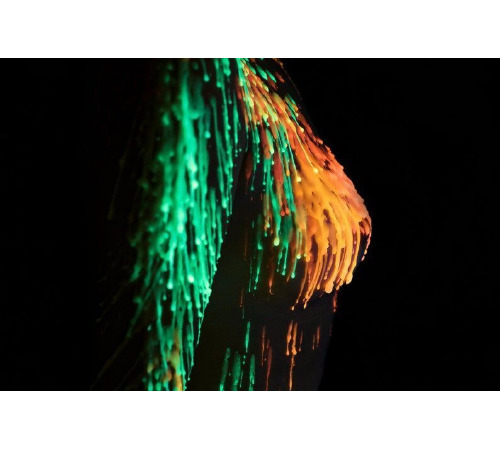 Зеленая свеча восковая Art of Sex size M 15 см низкотемпературная, люминесцентная