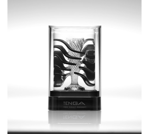 Мастурбатор Tenga Crysta Leaf, унікальний рельєф, стимулювальні пелюстки, прозорий матеріал