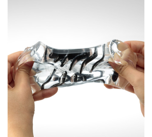 Мастурбатор Tenga Crysta Leaf, унікальний рельєф, стимулювальні пелюстки, прозорий матеріал