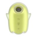 Вакуумный клиторальный стимулятор с вибрацией Satisfyer Glowing Ghost Yellow, светится в темноте