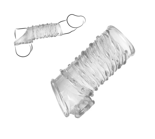Гелева насадка на член та мошонку, Прозорий