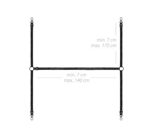 Фіксатор на ліжко з наручниками та поножами Bedroom Fantasies: Under the bed Restraint Bondage Set