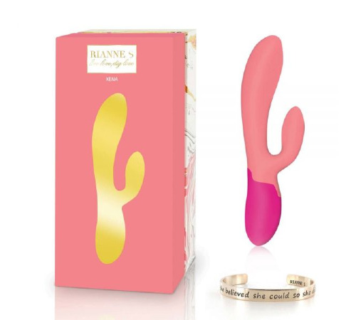 Вібратор RIANNE S ESSENTIALS - XENA RABBIT VIBRATOR CORAL&FRENCH