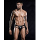 Лаковые мужские трусы с открытой попкой, One Size Black