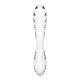 Двусторонний стеклянный дилдо Satisfyer Dazzling Crystal 1 Transparent, очень прочный, без стоппера