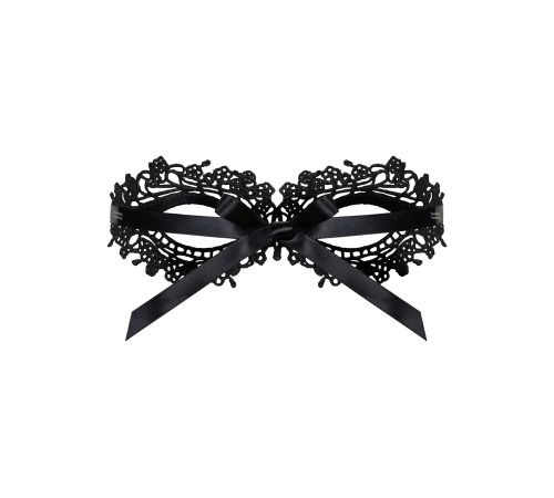 Кружевная маска Obsessive A710 mask, единый размер, черная