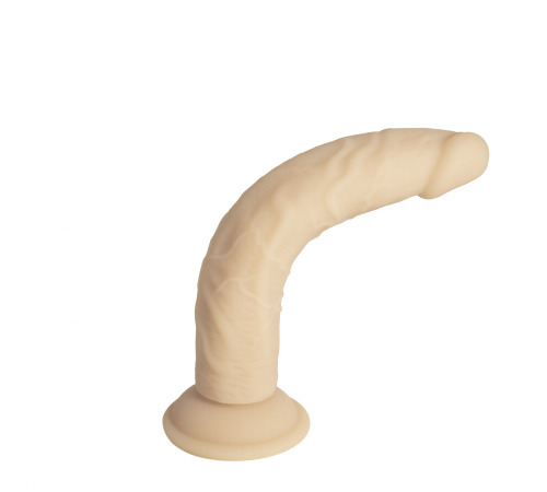 Фаллоимитатор Naked Addiction — 9″ Silicone Dual Density Bendable Dildo Vanilla, вибропуля в подарок