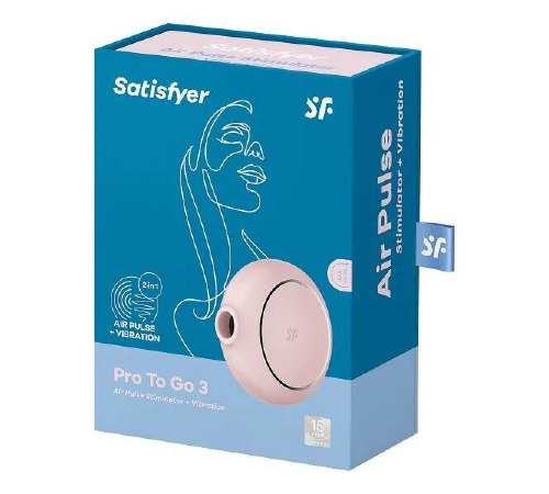 Вакуумний стимулятор Satisfyer Pro To Go 3 Rose