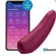 Вакуумный клиторальный стимулятор Satisfyer Curvy 1+ Rose Red с управлением через интернет