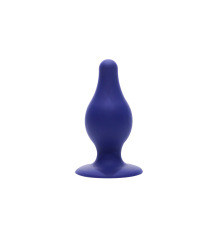 Анальна пробка SilexD (Model 2 size M) Blue двошаровий, силікон+Silexpan