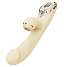 Вибратор-кролик с вакуумной стимуляцией и вращающимся стволом KISTOY A-King Max White