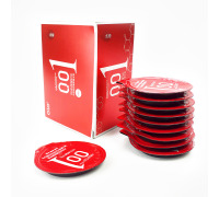 Презервативи ультратонкі Double Benefit 0.01 Червоні 10 шт, зі зігріваючим ефектом