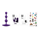 Анальные бусы Romp Amp Dark Purple, силикон, макс. диаметр 2,6 см