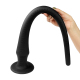 Силіконова анальна пробка довга, чорна, 60 см