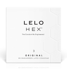 Презервативы LELO HEX Condoms Original 3 Pack, тонкие и суперпрочные