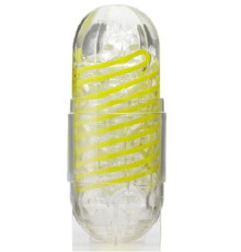 Мастурбатор Tenga Spinner 03 Shell с упругой стимулирующей спиралью внутри, упругая спираль