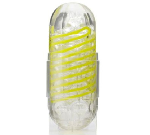 Мастурбатор Tenga Spinner 03 Shell з пружною стимулювальною спіраллю всередині