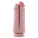 Двойной дилдо для секс-машин Hismith 8.5” Two Cocks One Hole Silicone Dildo