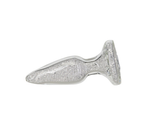 Стеклянная анальная пробка Pillow Talk Fancy Luxurious Glass Anal Plug, ⌀3,1см, вибропуля в подарок